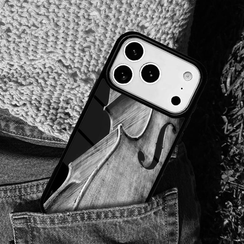 Elegant Wooden Violins Bow Sheet Music phone case cover Compatible with for IPhone 17air 16e 15 14 13 12 11Pro Max 17 Air iPhone 16 Pro