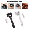 Multipurpose Leather Craft Tool Metal Leather Skiver Leathercraft Cutting Skiving Tool for Leather Bags, Belts Making