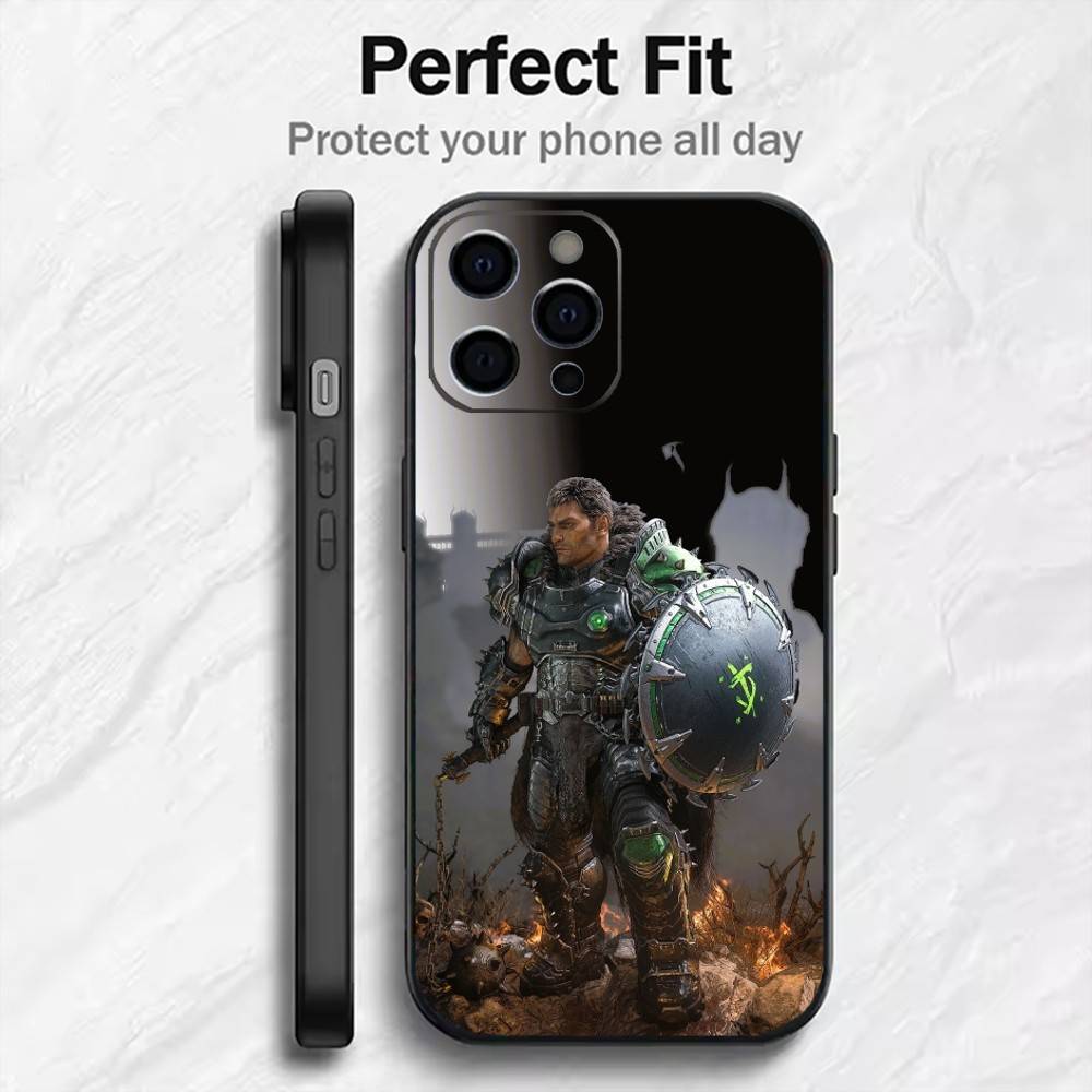 

Ігровий чохол D-DOOM з принтом для iPhone 17, 16, 15, 14, 13, 12 Plus, Max, м який силіконовий, чорний iPhone17promax