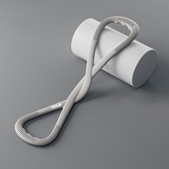 Silikonová fitness odporová guma Protiskluzová osmičková cvičební elastická guma 25/35 liber Muži Ženy Paže Rameno Strečink Silový trénink Napínací lano