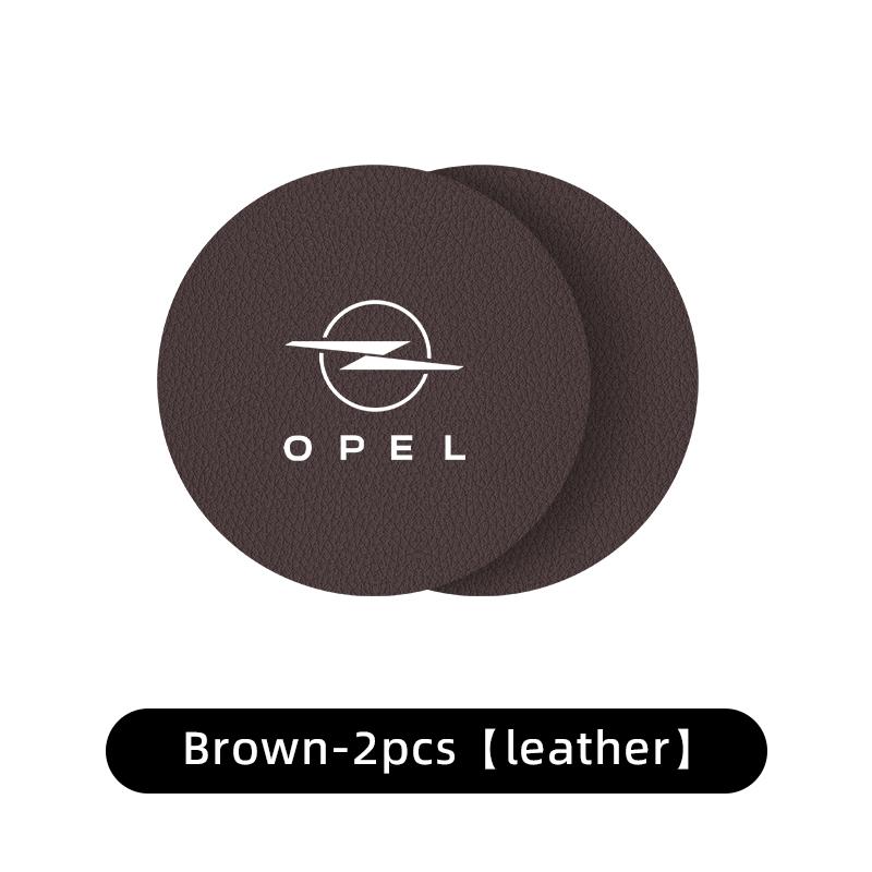 2PCS Car Coaster Anti-slip Water Cup Holder Pad For Opel Zafira Meriva Mokka Grandland Antara Ampera Vivaro Corsa Astra Insignia