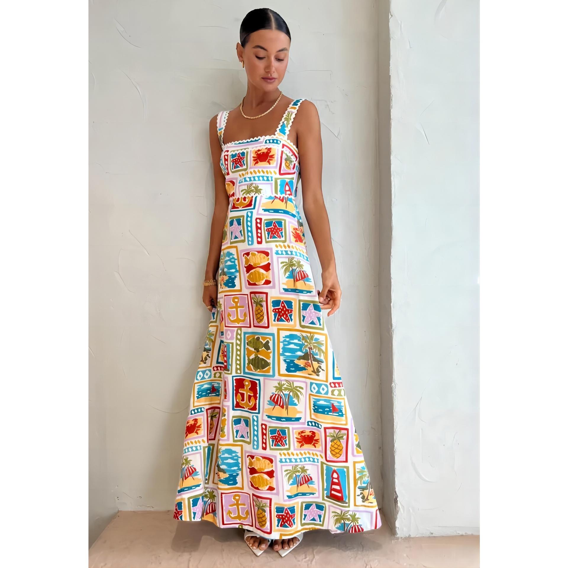 

QICED Модный индивидуальный топ с лямкой на шее в стиле граффити, сексуальное кружевное платье для женщин XXL белый