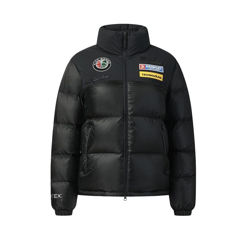 Fila Ski Series Fashionable Punk Cool Down Jacket Women Outerwear Deep-Black A11W546920FBK