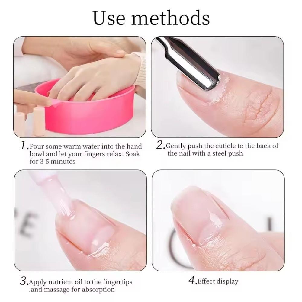 Plastic Nail Art Remover Bowl DIY Style Hand Wash Manicure Hand Soak Bowl Bath Treatment Remover Container Nail Soaking Tray