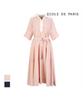 ECOLEDEPARIS Big Collar Contrast Short Sleeve Dress_Rb36Wocm32A