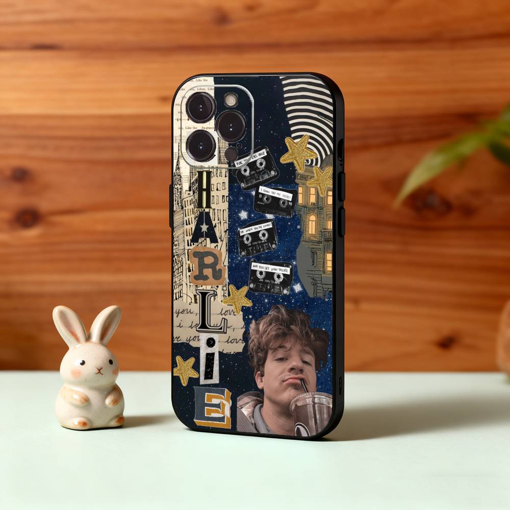 C-Charlie P-Puth Singer Phone Case For iPhone17,16,15,14,13,12Plus,Pro Max,XS,5G Soft Silicone Black Cover