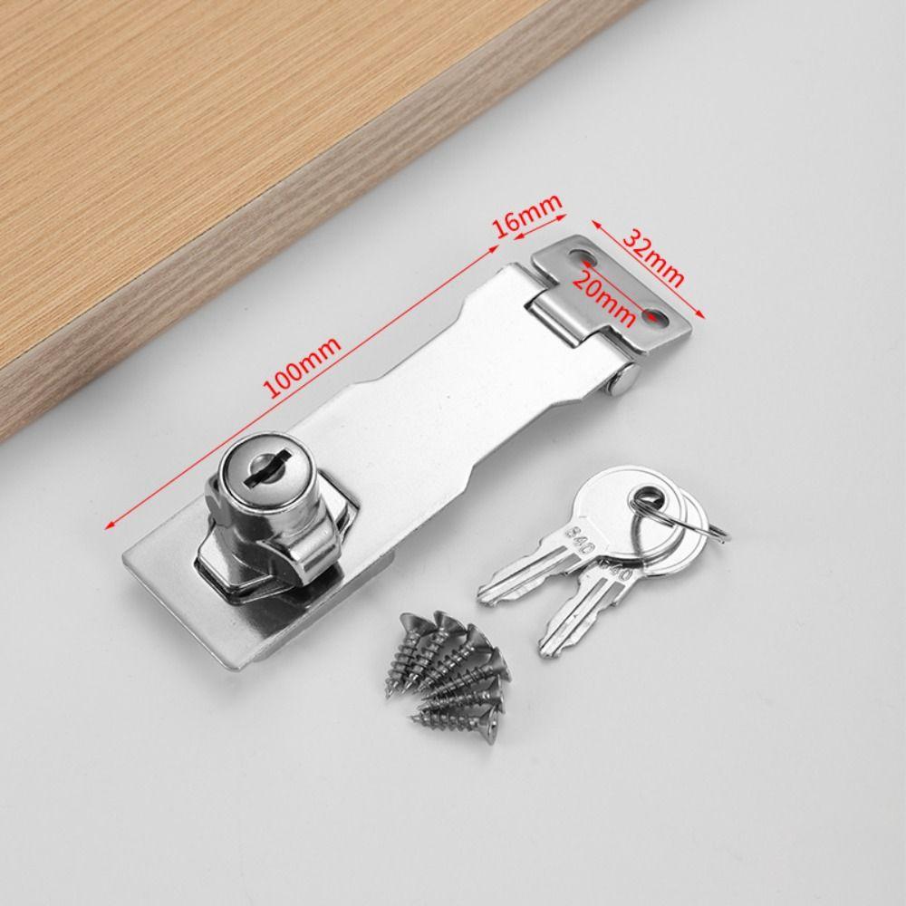 Anti-theft Security Furniture Locks No-punch Security Wooden Door Buckle  Mailbox