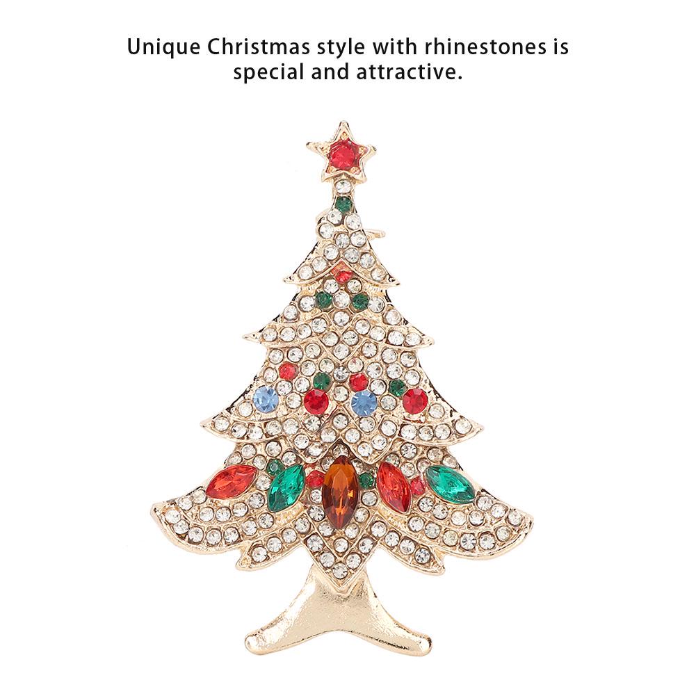Christmas Style Fashionable Alloy Elegant Rhinestones Decoration Pin Brooch Jewelry