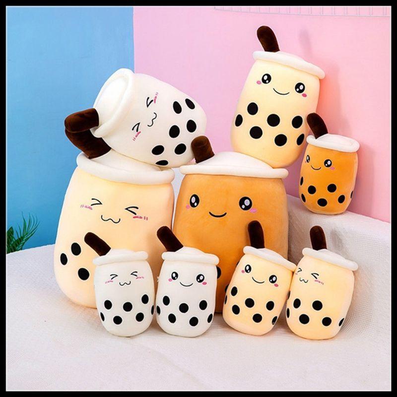 Tea Bubble 24355070cm Boba Cup Soft Stuffed Plush Pillow Cushion Kawaii Cute