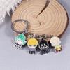 Anime Cartoon One Punch Man Keychain Cute Cartoon Character Saitama Genos Metal Keyring For Women Men Backpack Jewelry Gifts