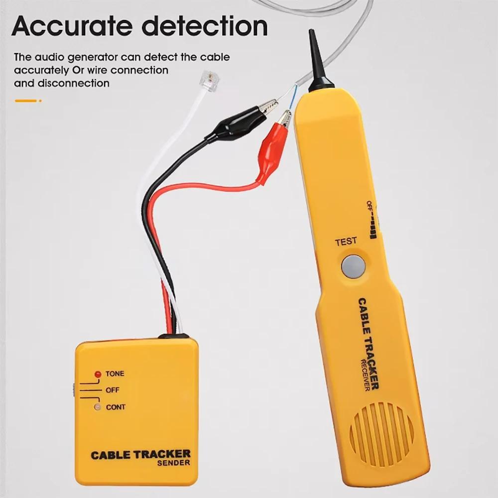 Wire Tracer RJ11 Circuit Tester with Tone Generator & Probe Cable Signal Locator Tester Circuit Continuity Test Tools Kit