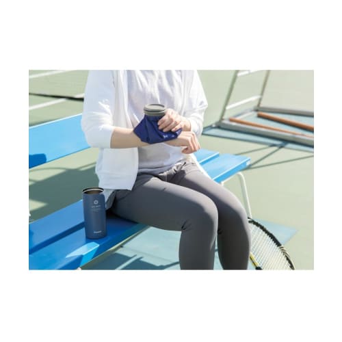 The-peacock Thermos Industry (The-peacock) Peacock Ice Pack (Cloth Ice Bag Type) with Vacuum Insulation, Keeps Drinks Cold, Heat Protection, and Featu