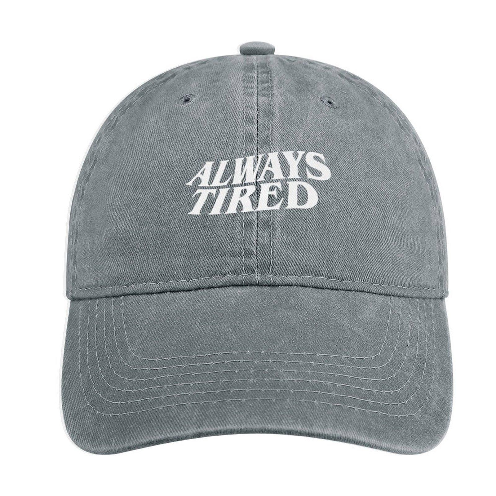

Always Tired Cowboy Hat Designer Hat funny hat Caps Women Unisex S