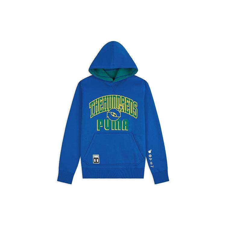 PUMA x The Hundreds Crossover Logo Printing Reversible Blue Green Men s 598311-89 S