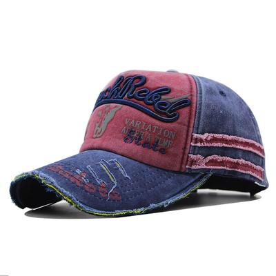 Boné de Baseball Retrô com Cabeça de Touro Chapéu Completo Lavado Chapéu de Sol com Aba Bonés de Baseball Masculinos e Femininos