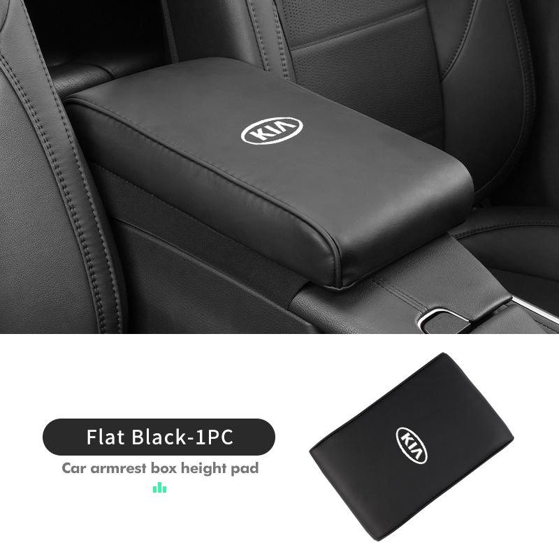 Car Armrest Box Height Increasing Pad Protective Cover For KIA Stinger Optima Cerato Soul Venga Forte Spectra Sedona BU9