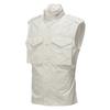ONITSUKA TIGER SS25 Vest Military Style Lightweight Comfortable Foldable Hooded Sleeveless Vest Men Vests White 2181A989-100