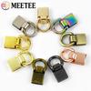 4/8Pcs Meetee 36x15mm Side Clip Buckle Bag Strap Metal Clasp D Ring Hook Handbag Screw Connector Buckles Leather Craft Hardware