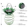 2 Pcs Solar Spiral Hanging Lantern Warm White Water Proof Outdoor LED Hanging Light for Garden Landscape