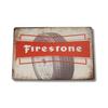 Firestone Tires Tin Sign Rustic Mechanic Garage Tire Shop Decor