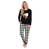 Christmas Print Crewneck Top and Jogger Pants Set Casual Two Piece Outfit for Holiday Lounging