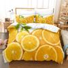 Dropship Duvet Cover Set  3D Print Watermelon Lemon Home Textile Bed Comforter Set King Size Quilt Cover+Pillowcases -No Sheet