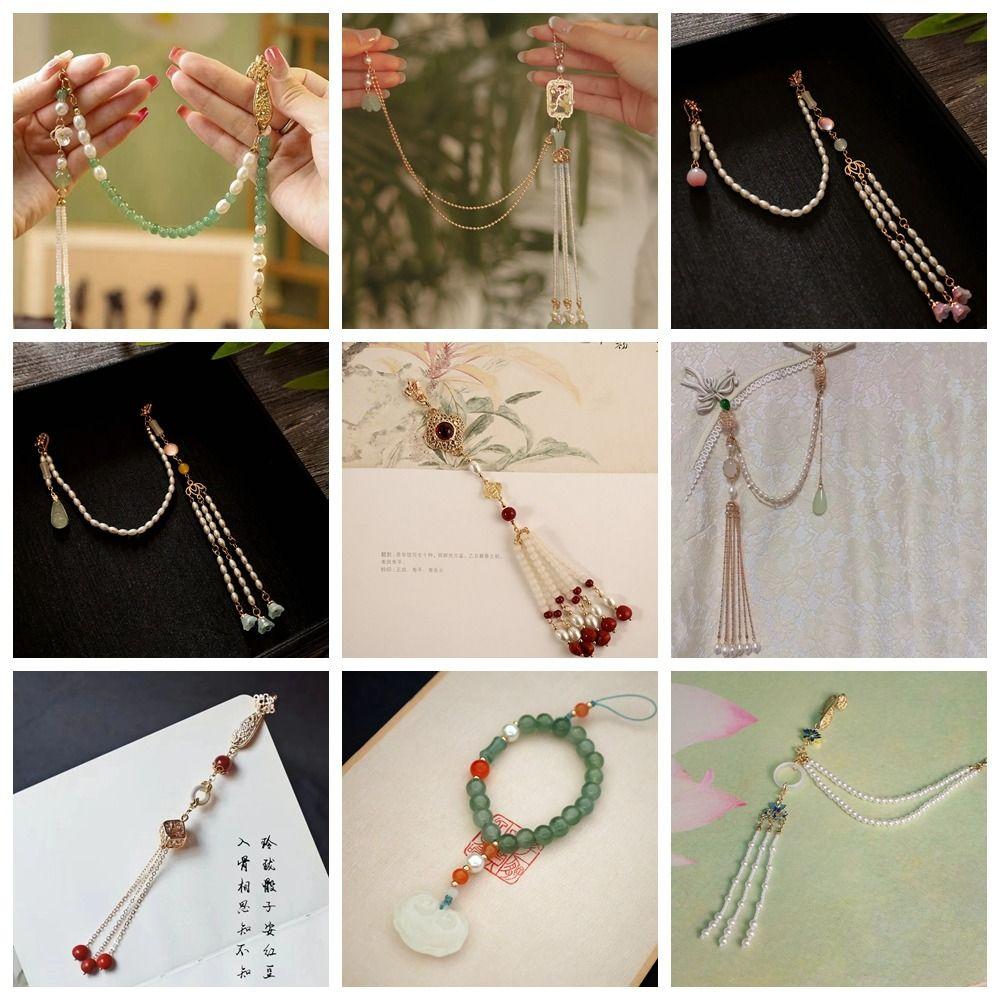 Long Hanging Tassel Chinese Style Brooch Fashion Jewelry Cheongsam Accessories  Outdoor