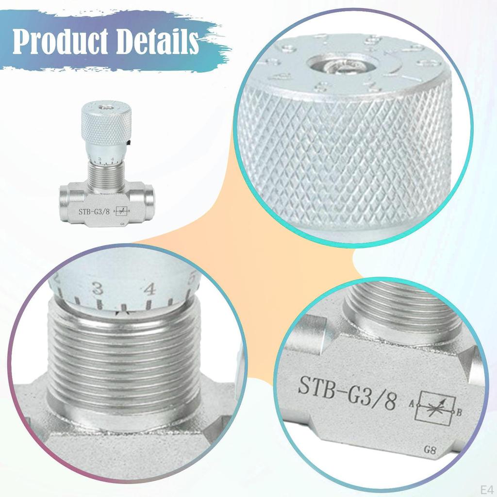 -g3/8 Hydraulic Control Valve Carbon Steel Spare Part for 1-2T Mini Excavator