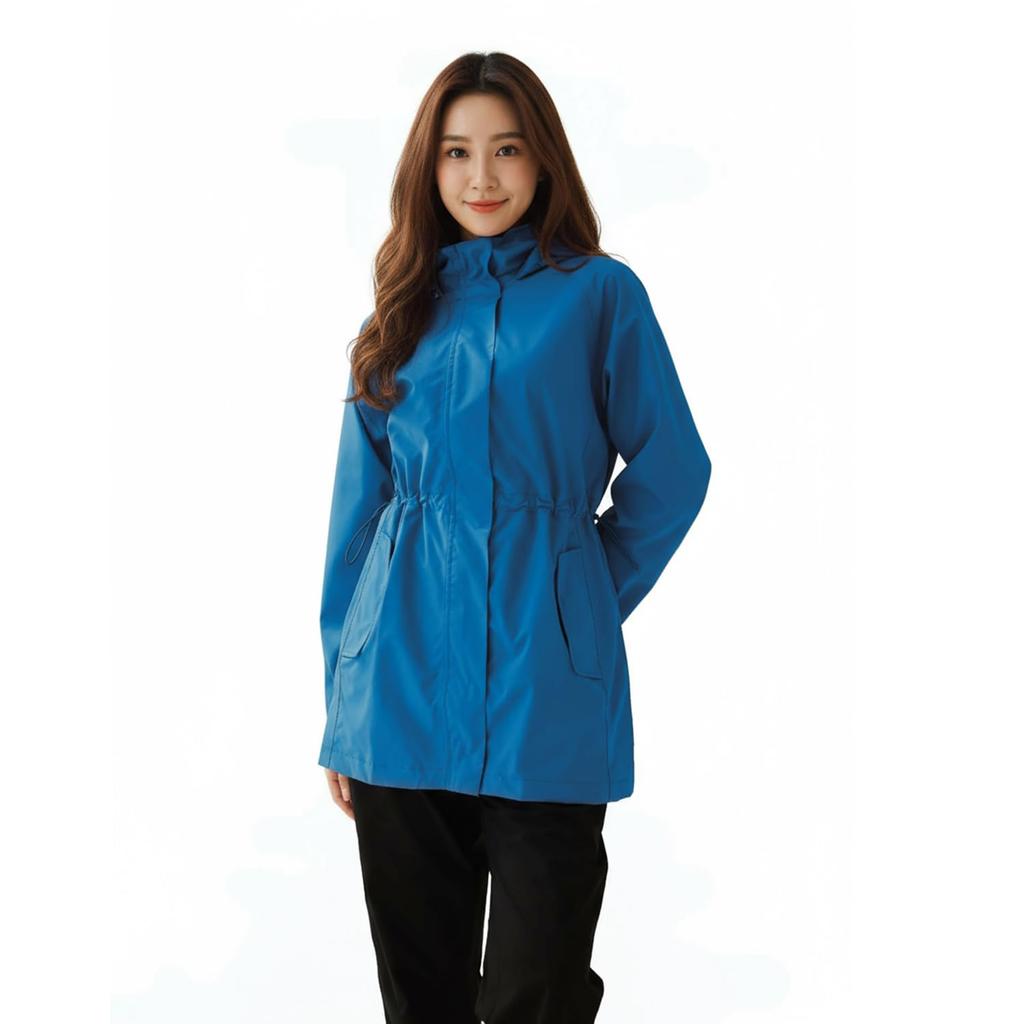 Arashiyama Lightweight Hiking Mountain Rainy Typhoon Protection Women's Waterproof, Breathable, Rainwear, Windproof, Cold-Resistant, Jacket,