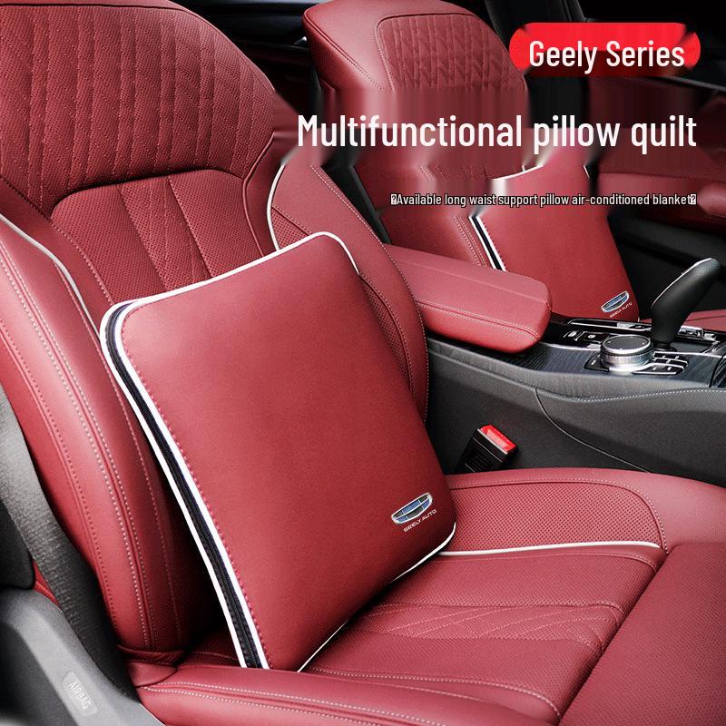 Compatible with Geely Xingyue, Xingrui, Emgrand S, Boyue, Vision X: Air-Conditioned Comforter, Pillow, and Lumbar Support Set.