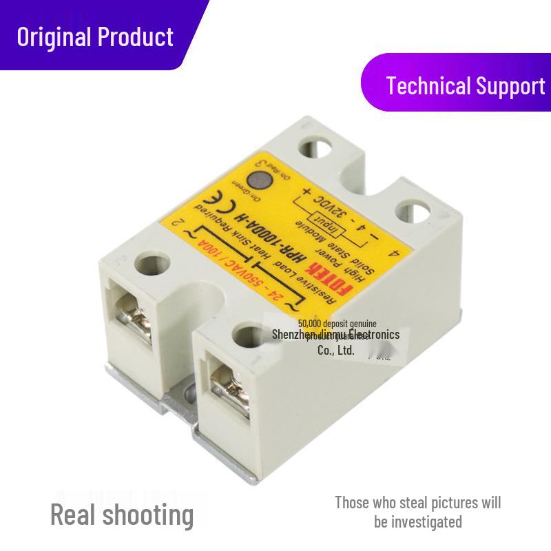 Taiwan FOTEK HPR-100DA-H Single-Phase Solid State Relay, 100A DC To AC Control