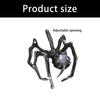Gothic Punk Spiders Ring With Mysterious Moonstone Adjustable Size For Women Unique Dark Art Jewelry