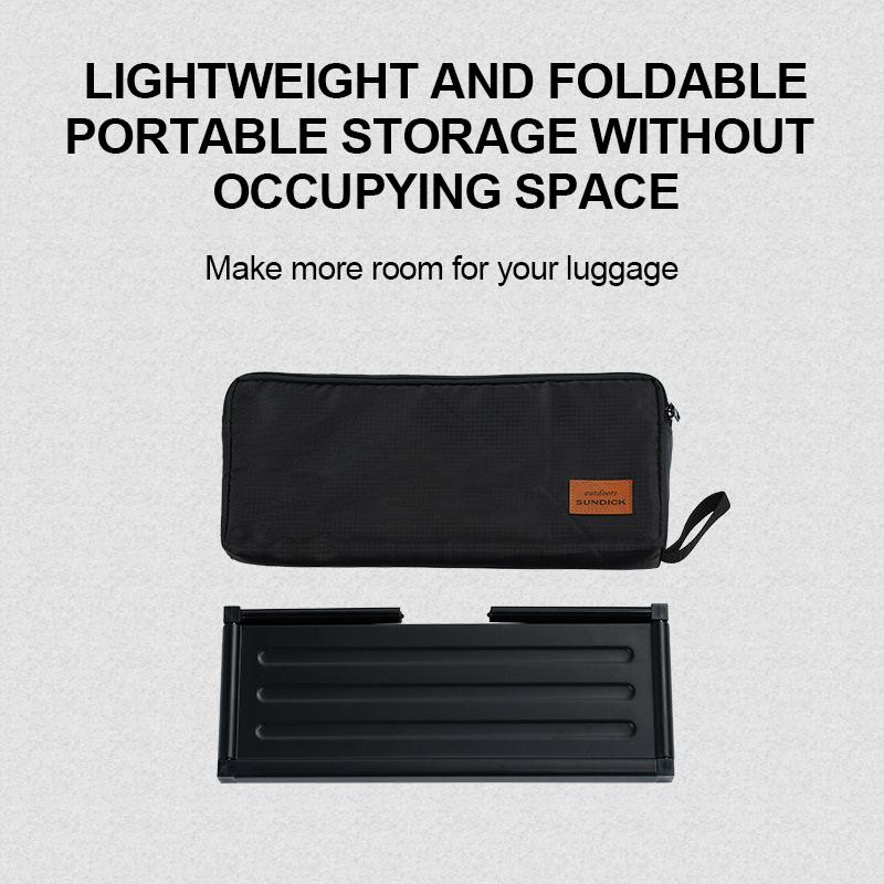 Portable Folding Picnic Table Lightweight Aluminum Alloy Camping Table with Carrying Bag Outdoor Beach Desk