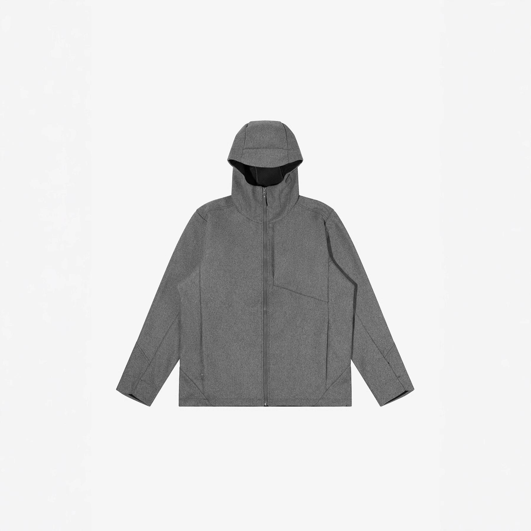 

Men s and Women s Versatile Hooded Jacket for Spring and Autumn Large світло-сірий колір