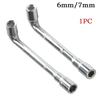 1pcs L-shaped Socket Wrench Spanner Hexagonal Torque Spanner Elbow Car Repair Tool Double-head Pipe Wrench Hand Tool
