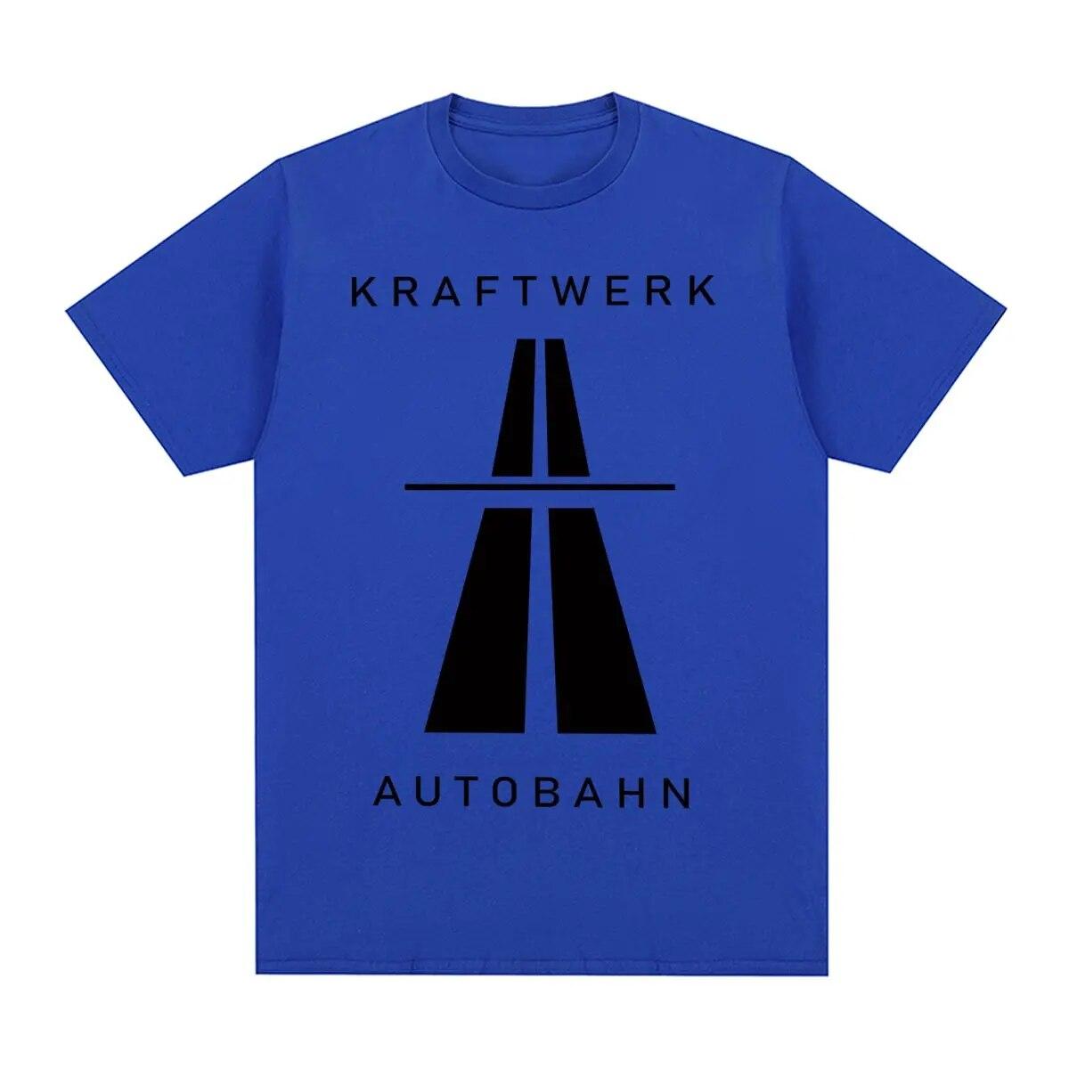 

Винтажная футболка Kraftwerk Autobahn Music Electronic Synth Neu! Хлопковая футболка унисекс Krautrock, новая футболка, женские топы XL