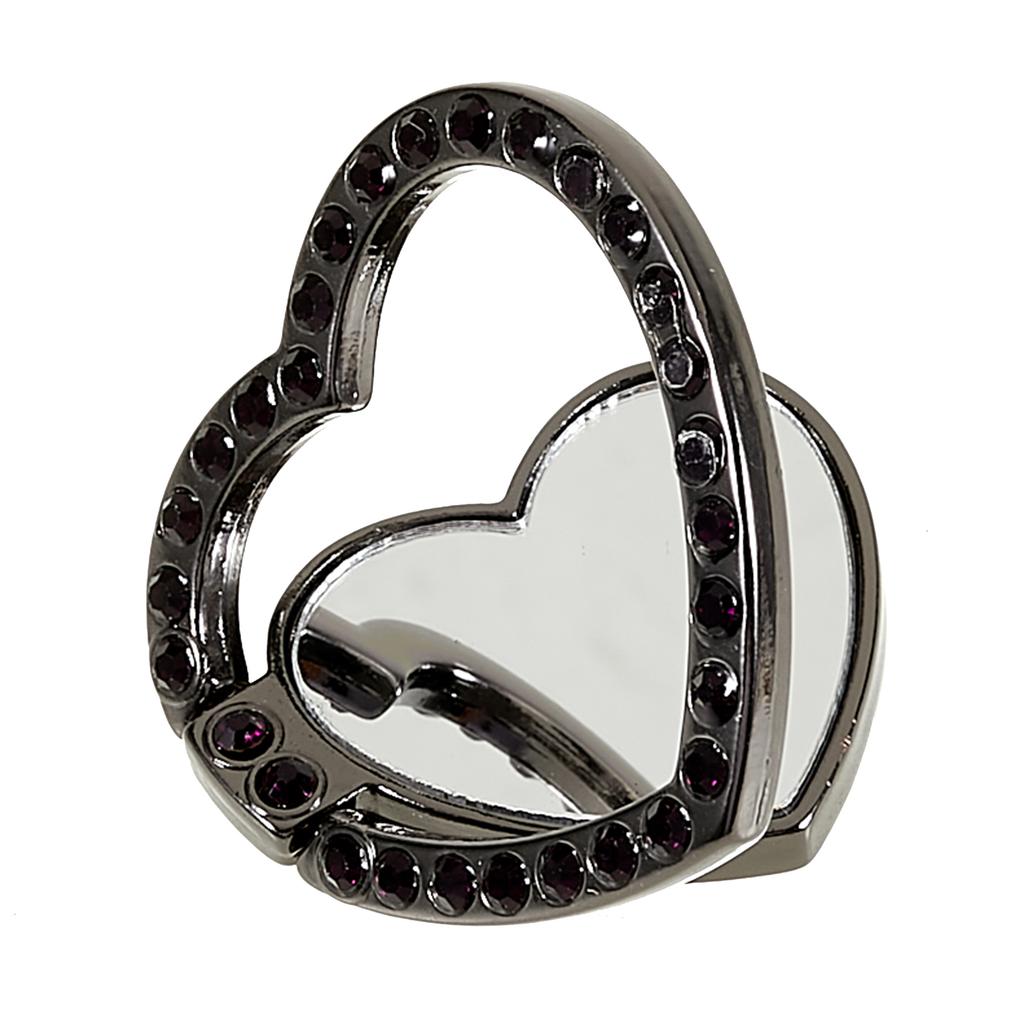 Cell Phone Ring Holder with Mirror Rhinestone Bling Finger Ring Kickstand Phone Grip