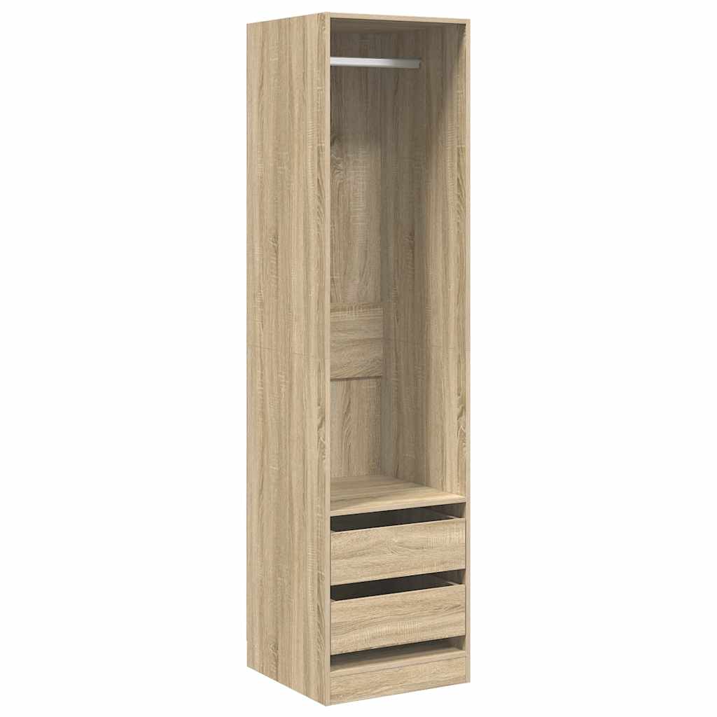 Kleiderschrank mit Schubladen Sonoma Eiche 50 x 50 x 200 cm