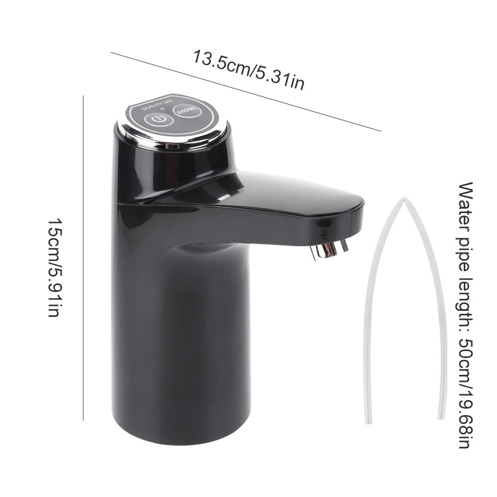 Portable Water Dispenser USB Rechargeable Wireless Water Pumping Device One Key Switch Auto Water Pump for Outdoor Camping