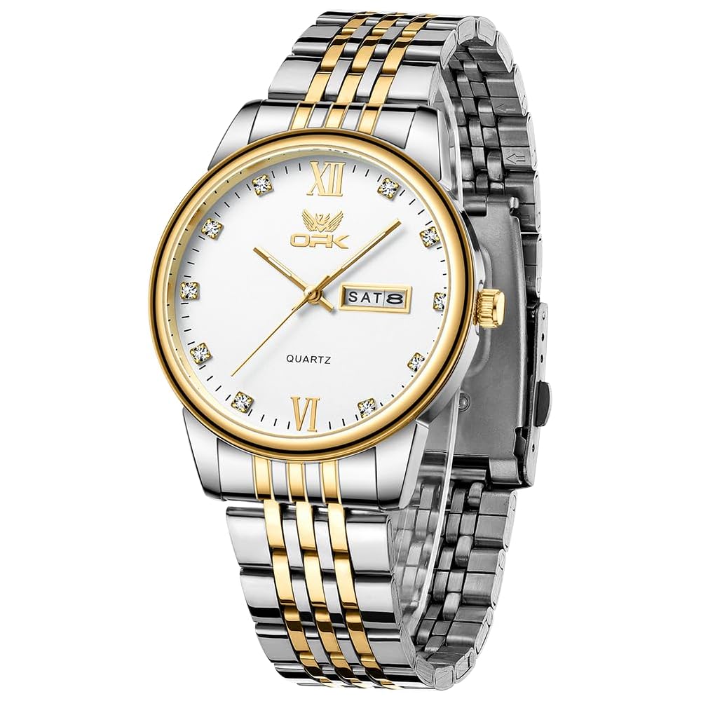 Seiko Men s Quartz Business Watch Calendar Date Round Face 40mm Stainless Steel Japan Movement Silver