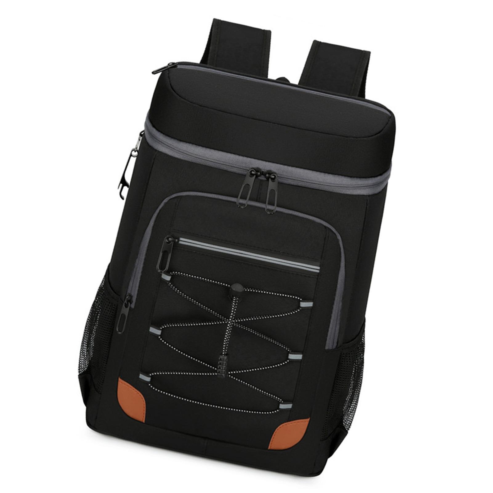 

Рюкзаки-холодильники Изолированные Непротекаемые Водостойкие для Мужчин Женщин Пикников Путешествий Спорт Большой Вместимости Легкие Black