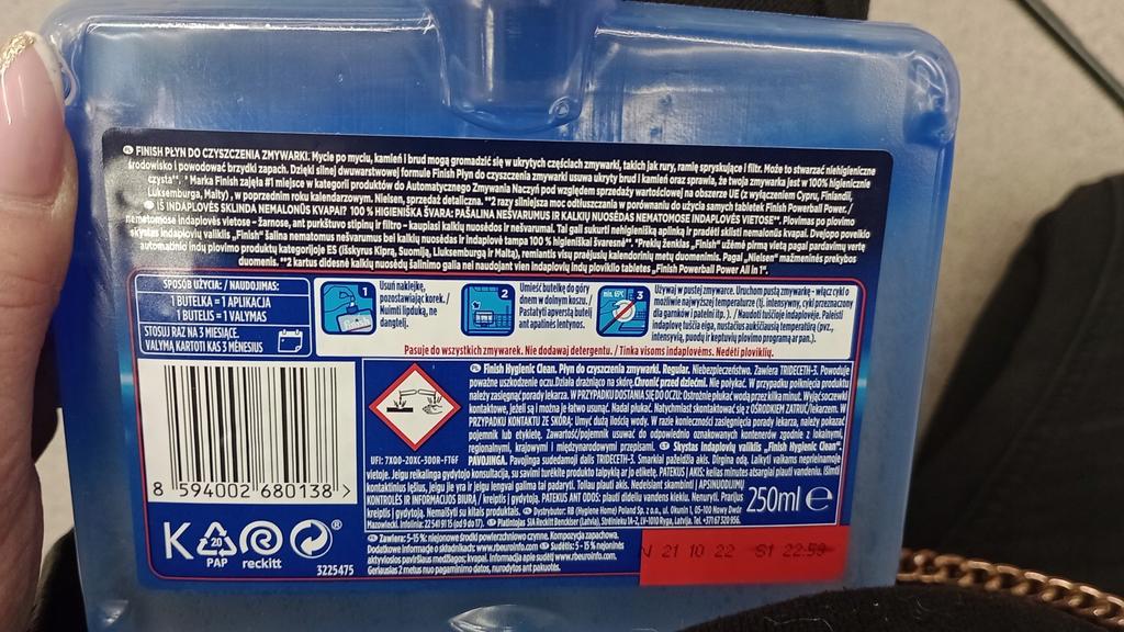 Finish Dishwasher Cleaner 250 ml