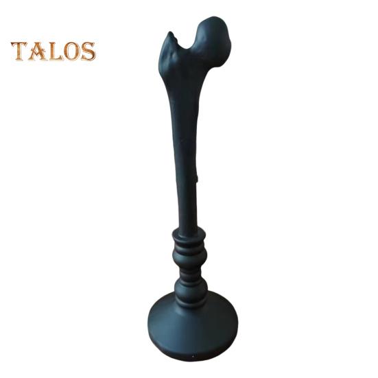 Halloween Candle Holder Resin Human Bone Candlestick Tray Taper Candle Holder Gothic Home Table Decor for Halloween Party