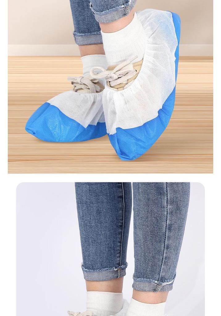 Waterproof Non-woven Breathable Dustproof Thickened Wear-resistant Disposable Shoe Covers