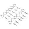 Necklace Bracelet DIY Round Toggle Clasps TBar Clasps for Jewelry Making Steel Color