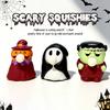 Presentes de Brinquedos Squishy de Halloween, Abóbora que Solta Bolhas, Figuras de Fantasma e Frankenstein, Brinquedos para Alívio de Estresse, Enfeites de Decoração