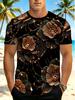Men'S Digital Print T-Shirt, Men'S Casual Sports Tee, Vibrant Street Style Design, Round Neck Regular Fit, Summer Casual Top, Cool Gift, Artistic
