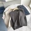 Gentle Department High-end Vest Temperament Versatile Single-breasted Knitted Vest Women's Autumn and Winter Stacked Wear Inner Top Vest
