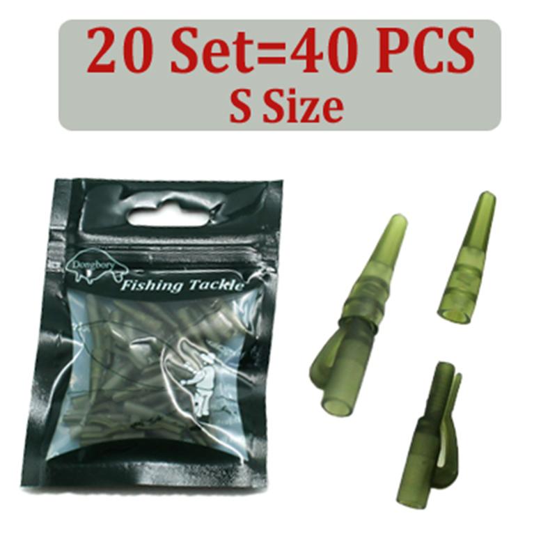 

20 шт., снасти для ловли карпа, мини-зажимы для безопасного поводка, набор поворотных защелкивающихся разъемов, оборудование для ловли карпа, аксессуары для снастей, резиновая хвостовая часть