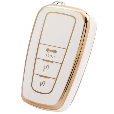 Kinotaka Soft TPU Smart Key Case for Toyota 3 Buttons New Camry New Crown